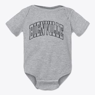 Bienville Louisiana Trendy Block Baby Onesie