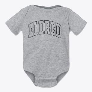 Eldred Illinois Trendy Block Baby Onesie