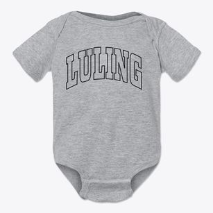 Luling Louisiana Trendy Block Baby Onesie