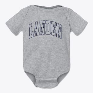 Landen Ohio Trendy Block Baby Onesie