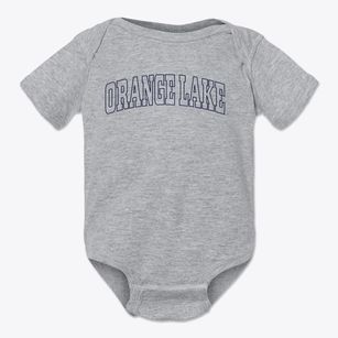 Orange Lake New York Trendy Block Baby Onesie