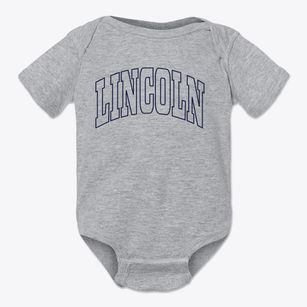 Lincoln Alabama Trendy Block Baby Onesie