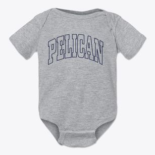 Pelican Wisconsin Trendy Block Baby Onesie