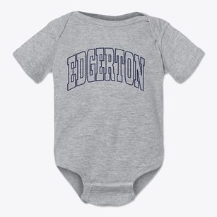 Edgerton Kansas Trendy Block Baby Onesie