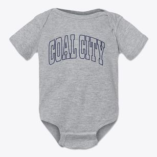 Coal City West Virginia Trendy Block Baby Onesie