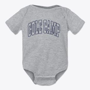 Cole Camp Missouri Trendy Block Baby Onesie