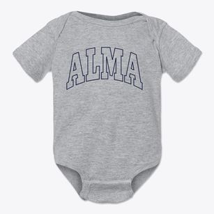 Alma Missouri Trendy Block Baby Onesie