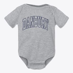 Danbury Wisconsin Trendy Block Baby Onesie