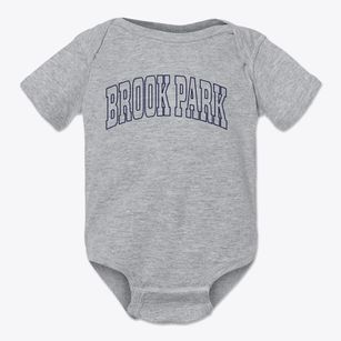 Brook Park Minnesota Trendy Block Baby Onesie