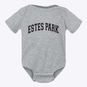 Estes Park Colorado Varsity Baby Onesie