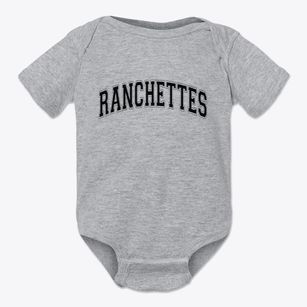 Ranchettes Wyoming Varsity Baby Onesie