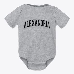 Alexandria New York Varsity Baby Onesie