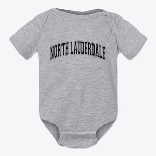 North Lauderdale Florida Varsity Baby Onesie