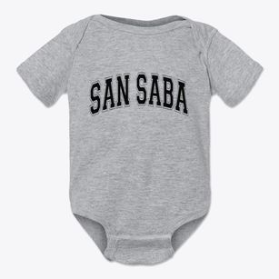 San Saba Texas Varsity Baby Onesie