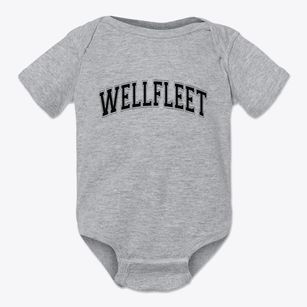 Wellfleet Massachusetts Varsity Baby Onesie