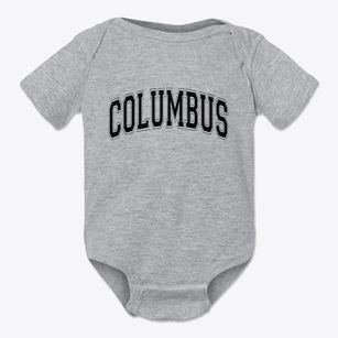 Columbus Nebraska Varsity Baby Onesie