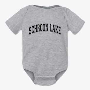 Schroon Lake New York Varsity Baby Onesie