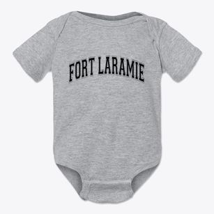 Fort Laramie Wyoming Varsity Baby Onesie
