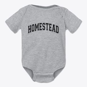 Homestead Iowa Varsity Baby Onesie