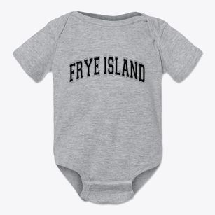 Frye Island Maine Varsity Baby Onesie
