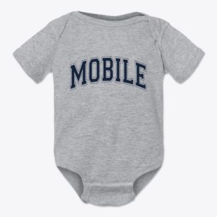 Mobile Alabama Varsity Baby Onesie
