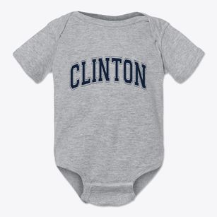 Clinton New York Varsity Baby Onesie