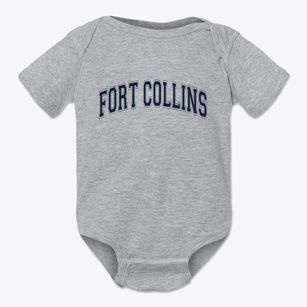 Fort Collins Colorado Varsity Baby Onesie