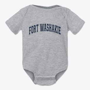 Fort Washakie Wyoming Varsity Baby Onesie