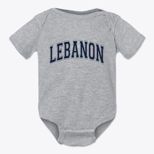 Lebanon Wisconsin Varsity Baby Onesie