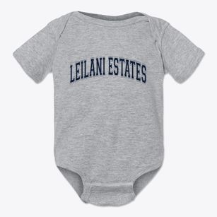 Leilani Estates Hawaii Varsity Baby Onesie