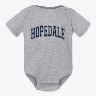 Hopedale Illinois Varsity Baby Onesie