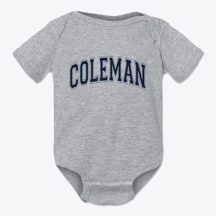 Coleman Wisconsin Varsity Baby Onesie