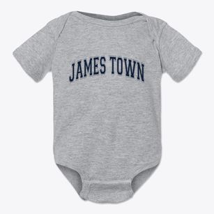 James Town Wyoming Varsity Baby Onesie