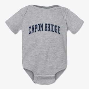 Capon Bridge West Virginia Varsity Baby Onesie