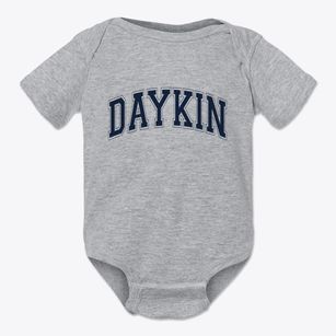 Daykin Nebraska Varsity Baby Onesie