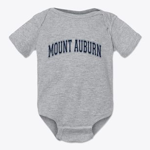 Mount Auburn Iowa Varsity Baby Onesie