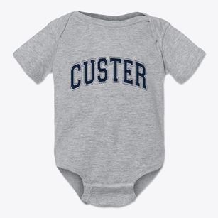 Custer Montana Varsity Baby Onesie