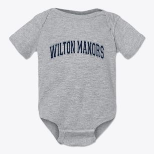 Wilton Manors Florida Varsity Baby Onesie