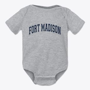 Fort Madison Iowa Varsity Baby Onesie