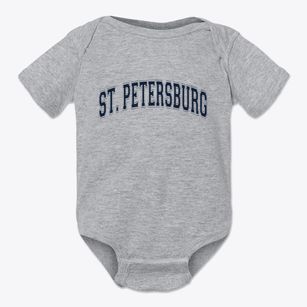 St. Petersburg Florida Varsity Baby Onesie