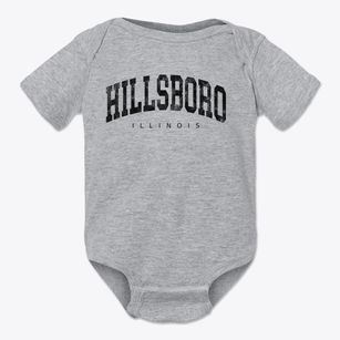 Hillsboro Illinois Urban Vibe Baby Onesie