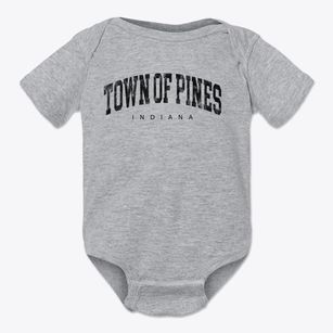 Town Of Pines Indiana Urban Vibe Baby Onesie
