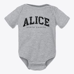 Alice North Dakota Urban Vibe Baby Onesie