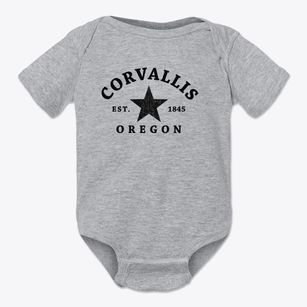 Corvallis Oregon Star Baby Onesie