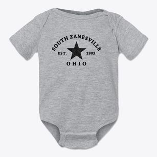 South Zanesville Ohio Star Baby Onesie