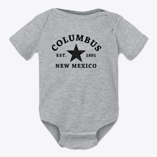 Columbus New Mexico Star Baby Onesie
