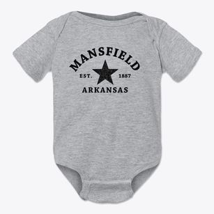 Mansfield Arkansas Star Baby Onesie