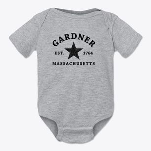 Gardner Massachusetts Star Baby Onesie