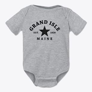 Grand Isle Maine Star Baby Onesie
