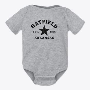 Hatfield Arkansas Star Baby Onesie